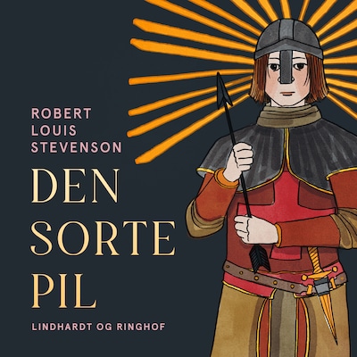 Den sorte pil – omslag til lydbogen af Robert Louis Stevenson