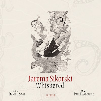 Whispered – omslag till ljudboken av Jarema Sikorski