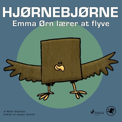 Hjørnebjørne 3 - Emma Ørn lærer at flyve – omslag til lydbogen af Niels Valentin