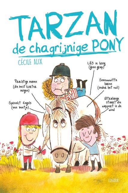Tarzan, de chagrijnige pony – omslag van het luisterboek van Cécile Alix