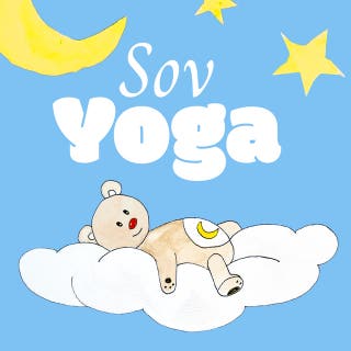 Sovyoga – omslag till ljudboken av Ebba Dagsdotter,Jennie Wadsten Sharma,Johanna Alvin