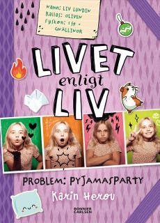 Problem: Pyjamasparty – omslag till ljudboken av Karin Herou
