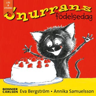 Snurrans födelsedag – omslag till ljudboken av Annika Samuelsson,Eva Bergström