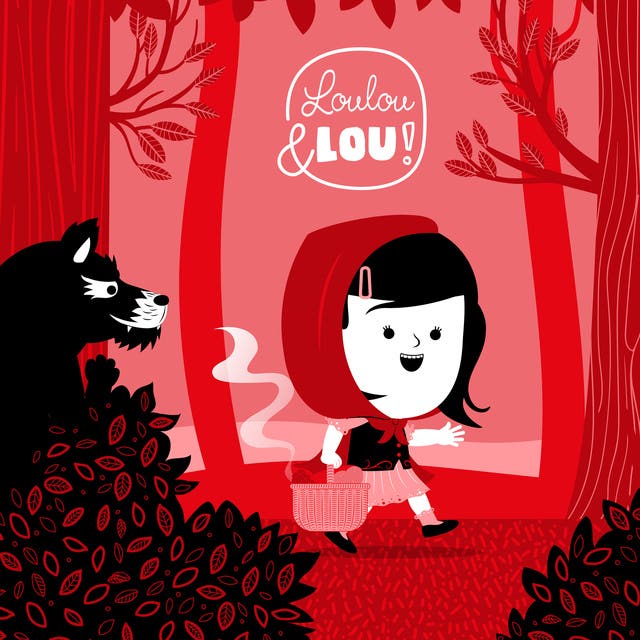 Roodkapje – omslag van het luisterboek van Luisterverhalen Loulou en Lou