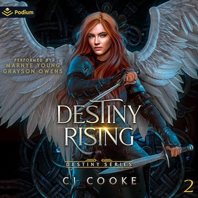 Destiny Rising – omslag til lydbogen af CJ Cooke