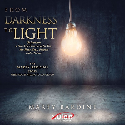 FROM DARKNESS TO LIGHT – omslag van het luisterboek van Marty Bardine