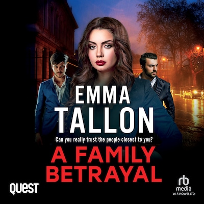 A Family Betrayal – omslag til lydbogen af Emma Tallon