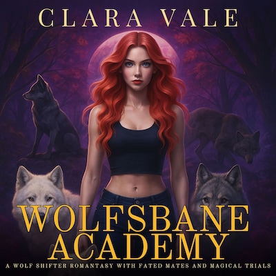 Wolfsbane Academy – omslag til lydbogen af Clara Vale