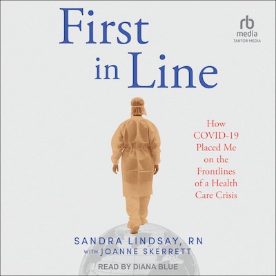 First in Line – omslag til lydbogen af Sandra Lindsay, RN