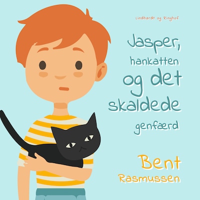 Jasper, hankatten og det skaldede genfærd – omslag til lydbogen af Bent Rasmussen