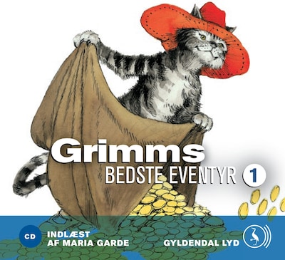 Grimms bedste eventyr 1 – omslag til lydbogen af Brødrene Grimm