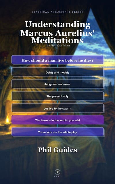 Understanding Marcus Aurelius' Meditations: Visual First-Read Edition – omslag til lydbogen af Phil Guides