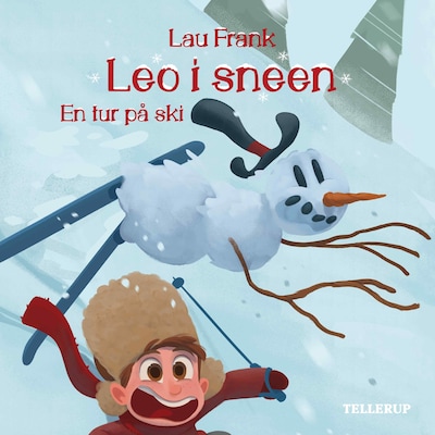 Leo i sneen #3: En tur på ski – omslag til lydbogen af Lau Frank