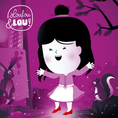 The Red Shoes – omslag til lydbogen af Loulou en Lou