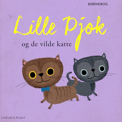 Lille Pjok og de vilde katte – omslag til lydbogen af Robert Fisker