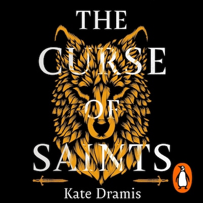 The Curse of Saints – omslag til lydbogen af Kate Dramis