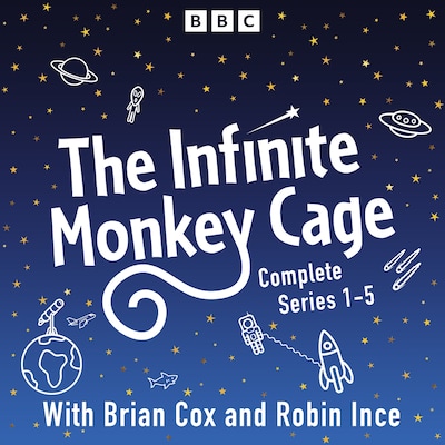 Infinite Monkey Cage – omslag til lydbogen af Brian Cox, Robin Ince