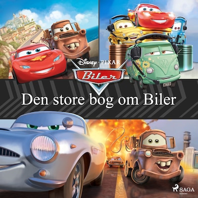 Den store bog om Biler – omslag til lydbogen af Disney