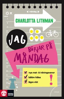 Jag börjar på måndag – omslag till ljudboken av Charlotta Lithman