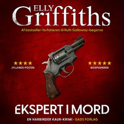 Ekspert i mord – omslag til lydbogen af Elly Griffiths