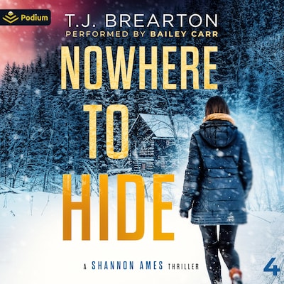 Nowhere to Hide – omslag til lydbogen af T.J. Brearton