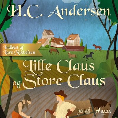 Lille Claus og Store Claus – omslag til lydbogen af H. C. Andersen