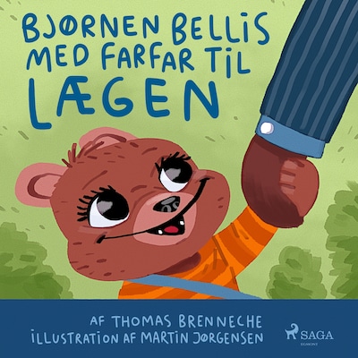 Bjørnen Bellis med farfar til lægen – omslag til lydbogen af Thomas Banke Brenneche