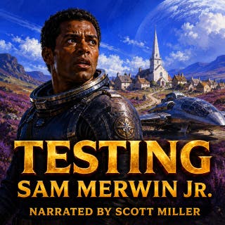 Testing: The World Marked For Destruction – omslag till ljudboken av Sam Merwin Jr