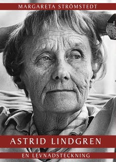 Astrid Lindgren : En levnadsteckning – omslag till ljudboken av Margareta Strömstedt