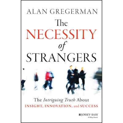 The Necessity of Strangers – omslag til lydbogen af Alan Gregerman