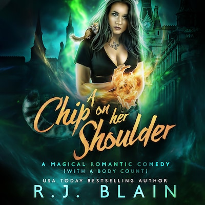 A Chip on Her Shoulder – omslag til lydbogen af R.J. Blain