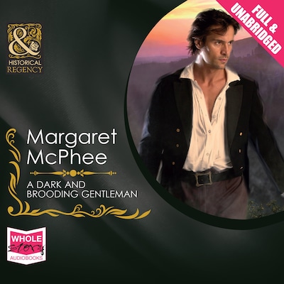 A Dark and Brooding Gentleman – omslag til lydbogen af Margaret McPhee