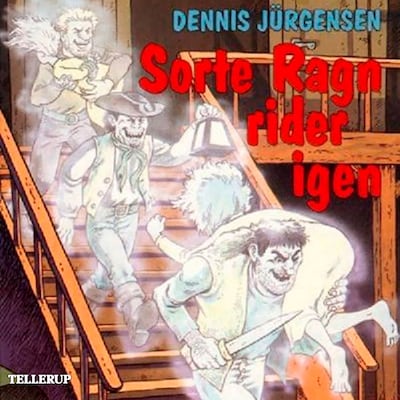 Sorte Ragn rider igen – omslag til lydbogen af Dennis Jürgensen