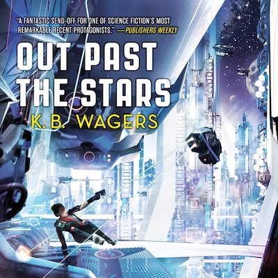 Out Past the Stars – omslag til lydbogen af K. B. Wagers