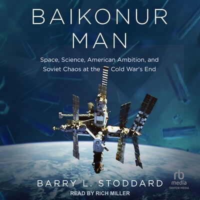 Baikonur Man – omslag til lydbogen af Barry L. Stoddard