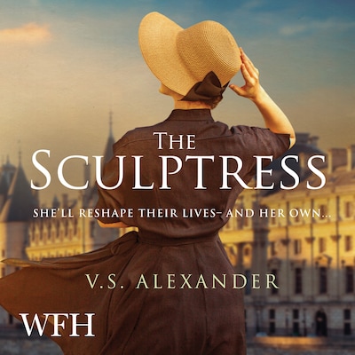 The Sculptress – omslag til lydbogen af V.S. Alexander