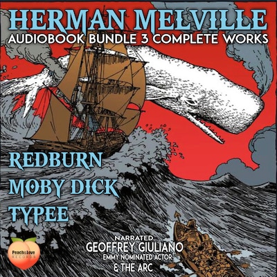 Herman Melville Audiobook Bundle 3 Complete Works – omslag til lydbogen af Herman Melville