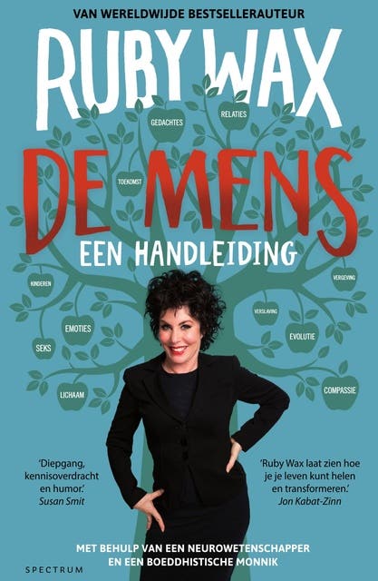 De mens, een handleiding – omslag van het luisterboek van Ruby Wax