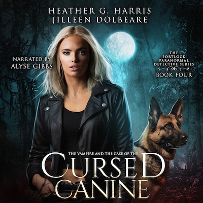 The Vampire and the Case of the Cursed Canine – omslag til lydbogen af Jilleen Dolbeare, Heather G Harris