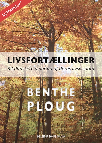 Livsfortællinger – omslag til lydbogen af Benthe Ploug