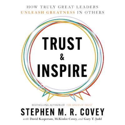 Trust & Inspire – omslag til lydbogen af Stephen M. R. Covey