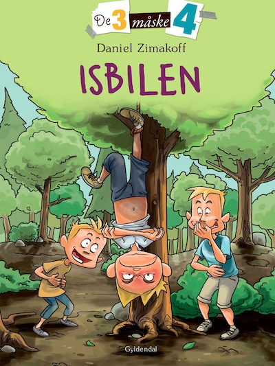De tre måske fire 1 - Isbilen – omslag til lydbogen af Daniel Zimakoff