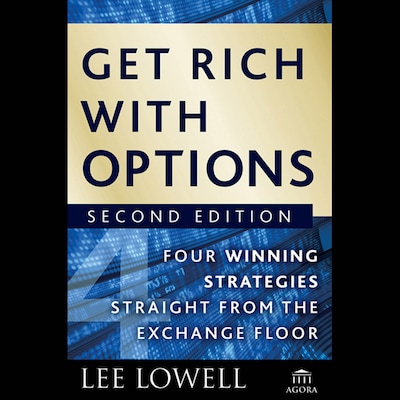 Get Rich with Options – omslag til lydbogen af Lee Lowell