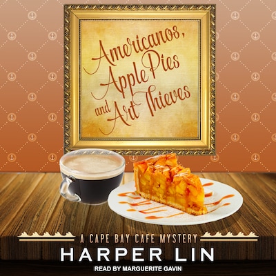 Americanos, Apple Pies, and Art Thieves – omslag til lydbogen af Harper Lin