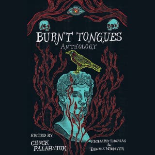 Burnt Tongues – omslag till ljudboken av Chuck Palahniuk, Richard Thomas