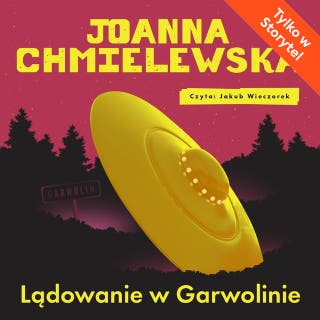 Lądowanie w Garwolinie – okładka audiobooka, autor Joanna Chmielewska