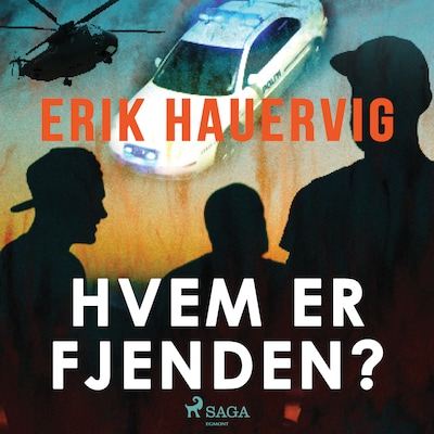 Hvem er fjenden? – omslag til lydbogen af Erik Hauervig