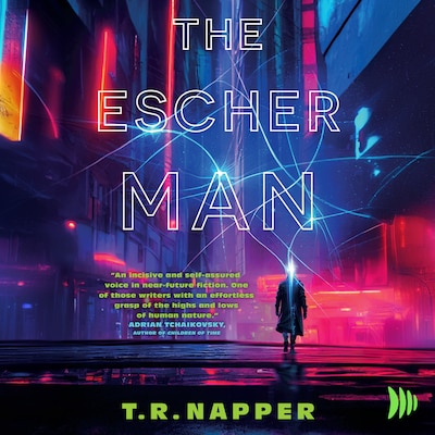 The Escher Man – omslag til lydbogen af T. R. Napper