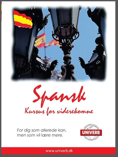 Spansk kursus for viderekomne – omslag til lydbogen af Univerb