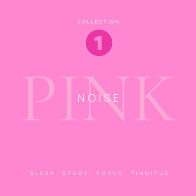 Pink Noise - Sleep, Study, Focus, Tinnitus – omslag til lydbogen af Pink Noise Laboratory